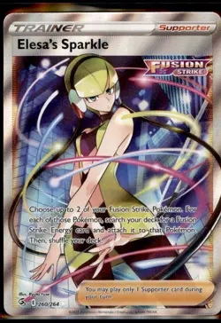 Pokemon TCG - Elesa's Sparkle (Full Art) Ultra Rare SWSH08: Fusion Strike 260/26 - Image 1