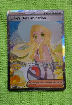 Pokemon Lillie's Determination 184/132 – SIR – Mega Evolution – NM - Image 1