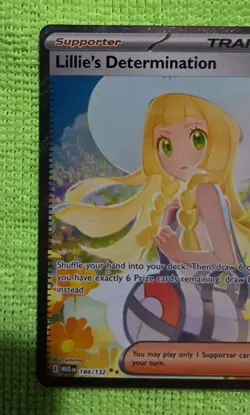 Pokemon Lillie's Determination 184/132 – SIR – Mega Evolution – NM - Image 2