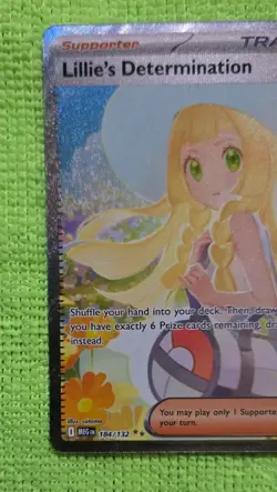 Pokemon Lillie's Determination 184/132 – SIR – Mega Evolution – NM - Image 4