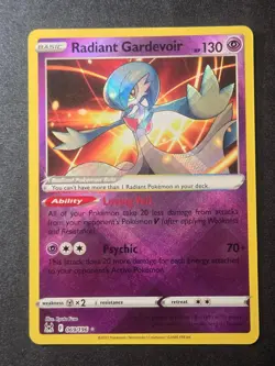 Radiant Gardevoir 069/196 NM Lost Origin Radiant Rare Pokemon - Image 1