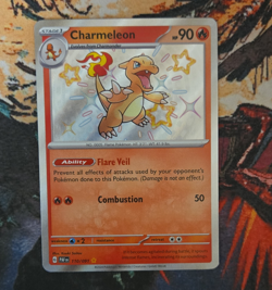The Pokemon Company Charmeleon SV Paldean Fates Holo Shiny Rare 110/091 90 HP - Image 1