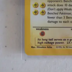 Pokemon Raichu 14/62 Fossil Holo Rare 90 HP Stage 1 1999 Wizards English - Image 4