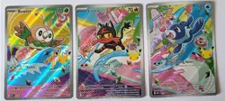 Pokemon First Partner Promos 043 Rowlet 044 Litten 045 Popplio - Image 1