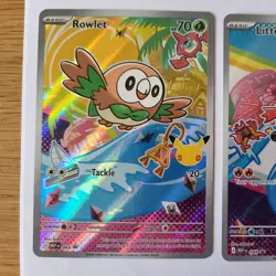 Pokemon First Partner Promos 043 Rowlet 044 Litten 045 Popplio - Image 2