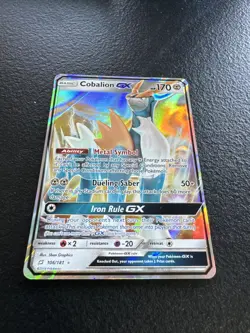 Pokemon TCG Cobalion GX Sun & Moon - Team Up 106/181 Holo Ultra Rare - Image 3