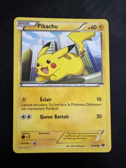 PIKACHU COMMUNE - POKEMON 39/99 NOIR & BLANC DESTINEES FUTURES NEUF FR - Image 1