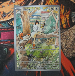 Nintendo Meowth Paldean Fates Illustration Rare Holo 106/094 70 HP 2025 - Image 1