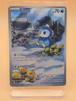 2025 Pokemon Phantasmal Flames Piplup #98/94 Illustration Rare Holo NM - Image 1