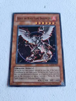 Horus the Black Flame Dragon LV6 SOD-EN007 Unlimited LP #Y195 - Image 1