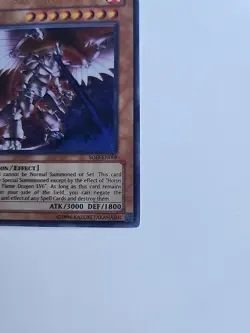 Yugioh Horus the Black Flame Dragon LV8 SOD-EN008 (Ultra Rare) Unlimited #Y50 - Image 5