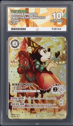 Disney Lorcana Fabled Minnie Mouse Princess Card 241/204 Iconic Sweetheart ACE10 - Image 1