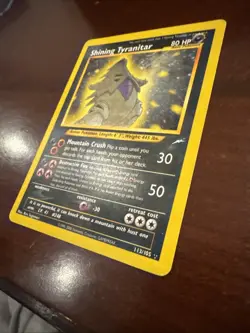 Shining Tyranitar - 113/105 - Pokemon Neo Destiny Unlimited Holo Rare Card LP - Image 2