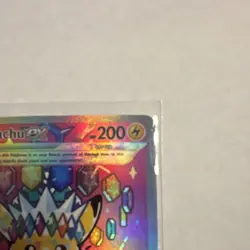 Pokemon Pikachu ex 219/191 Full Art Ultra Rare EX Holo Sv08 Surging Sparks Card - Image 2