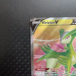 Virizion V 164/189 Astral Radiance Full Art Ultra Rare Holo Pokemon Card NM - Image 4