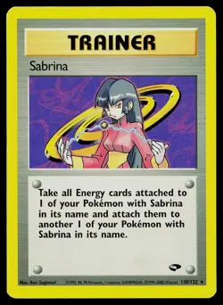 Pokemon Card Gym Challenge Sabrina 110/132 Rare - Image 1