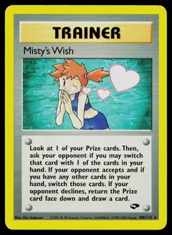 Pokemon Card Gym Challenge Misty's Wish 108/132 Rare - Image 1