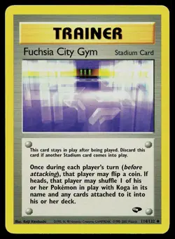 Pokemon Card Gym Challenge Fuchsia City Gym 114/132 Uncommon - Image 1