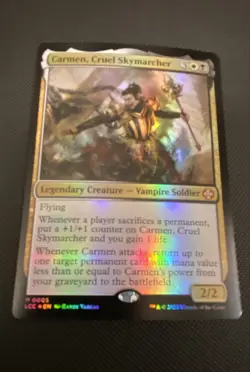 Carmen, Cruel Skymarcher Commander: the Lost Caverns of Ixalan Foil MTG - Image 1