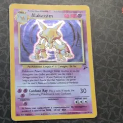 Pokemon Alakazam 001/130 Base Set 2 Holo Rare Holo English Stage 2 80 HP - Image 1