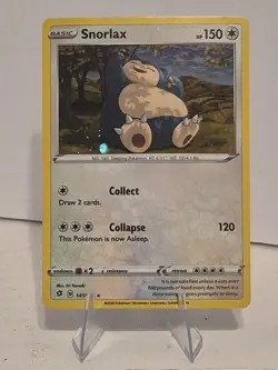Pokemon TCG Pokemon Snorlax 141/192 Cosmos Holo LP Rebel Clash - Image 1