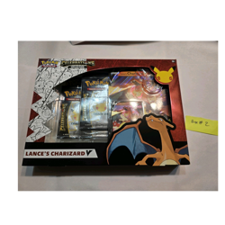 Pokemon TCG Celebrations Lance's Charizard V Collection Box Promo Sealed English - Image 1