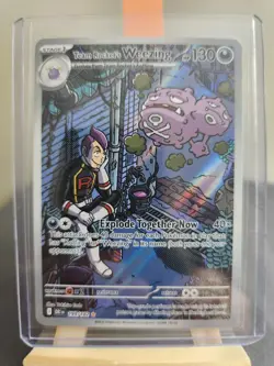 Team Rocket's Weezing 199 Illustration Rare Destined Rivals Pokemon Near Mint - Image 2