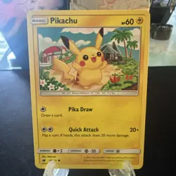 Pikachu 30/111 Common Crimson Invasion Pokemon Lightly Played - Image 1
