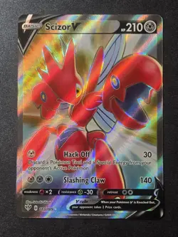 Scizor V 183/189 NM Darkness Ablaze Ultra Rare Pokemon - Image 1