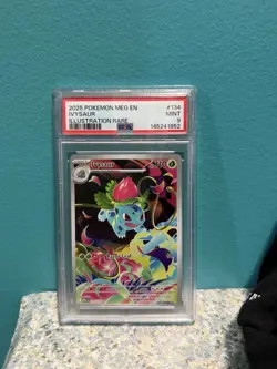 2025 POKEMON MEG EN-MEGA EVOLUTION ILLUSTRATION RARE #134 IVYSAUR PSA 9 - Image 1