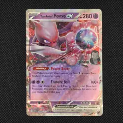 Team Rocket's Mewtwo ex 079/217 Double Rare Ascended Heroes Pokemon LP - Image 1