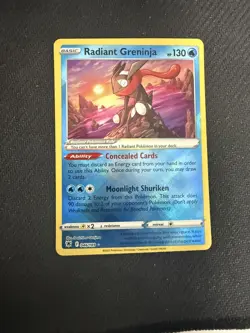 NM Radiant Greninja 046/189 Astral Radiance Radiant Rare Pokemon - Image 1