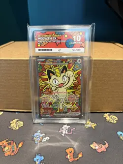 Pokemon TCG - Meowth ex 121/088 Me03: Perfect Order Ace 10 (Perfect Sub Grades) - Image 1