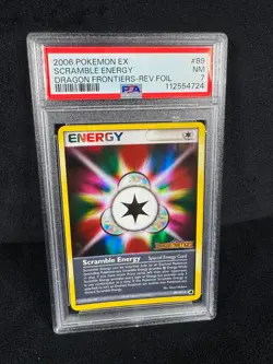 Pokemon Scramble Energy Reverse Holo STAMPED 2006 EX Dragon Frontiers #89 PSA 7 - Image 1