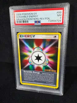 Pokemon Scramble Energy Reverse Holo STAMPED 2006 EX Dragon Frontiers #89 PSA 7 - Image 3