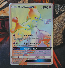 The Pokemon Company Mewtwo GX Shining Legends Full Art Holo Ultra Rare 76/73 190 - Image 1