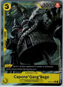 Capone"Gang"Bege (Alternate Art) OP04-100 English Kingdoms Intrigue One Piece NM - Image 1