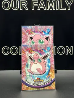 Jigglypuff Wigglytuff Non Holo Blue Logo 1999 Topps TV Series 1 Pokemon Cards - Image 1