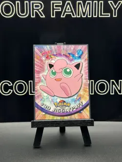 Jigglypuff Wigglytuff Non Holo Blue Logo 1999 Topps TV Series 1 Pokemon Cards - Image 2