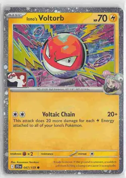 Prize Pack Series Cards Common Holo 047/159 Iono's Voltorb - Image 1
