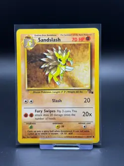 Sandslash 41/62 Fossil LP Pokemon Card TCG Vintage WOTC - Image 1