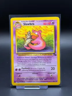 Slowbro 43/62 Fossil LP Pokemon Card TCG Vintage WOTC - Image 1
