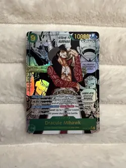Dracule Mihawk Op14-119 Manga Rare One Piece Card Game English NM Clean - Image 1