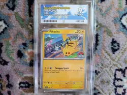 Pokemon TCG Pikachu #190 2024 World Championships Promo Card - Graded ACE 9 - Image 3