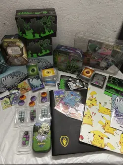 HUGE LOT OF POKEMON CARDS AND SUPPLIES - Image 1