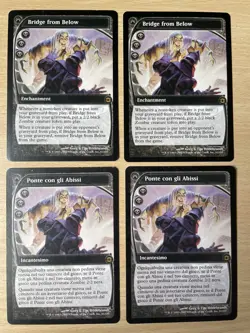 MTG - Bridge from Below/Ponte con gli Abissi (Set di 4 carte) - Image 1