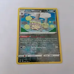 Pokemon 096/198 Galarian Weezing Rare Reverse Holo Chilling Reign - Image 1