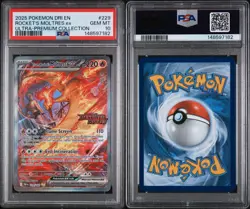 Team Rocket's Moltres EX 229/182 Ultra-premium Collection Pokemon PSA 10 - Image 3