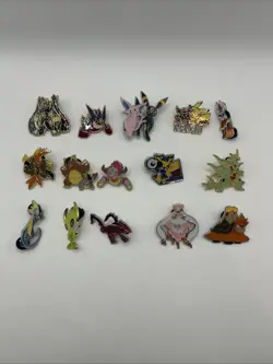 15x Different Official Pokemon Enamel Collector Pin Lot Mega Gengar Pikachu + - Image 1