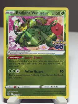 Radiant Venusaur 004/078 Pokemon GO Radiant Rare - Image 1